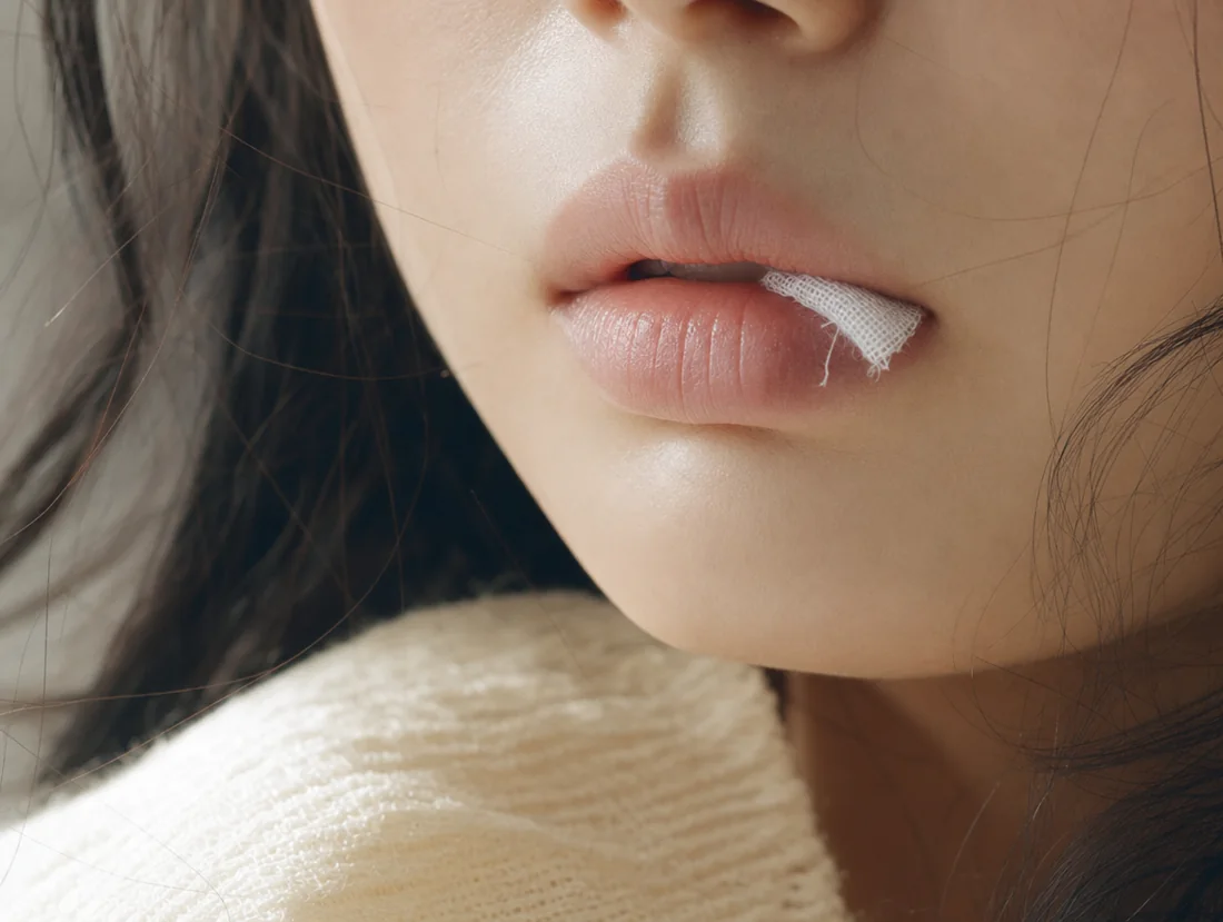 거즈는 안내받은 시간만큼 꽉 무세요