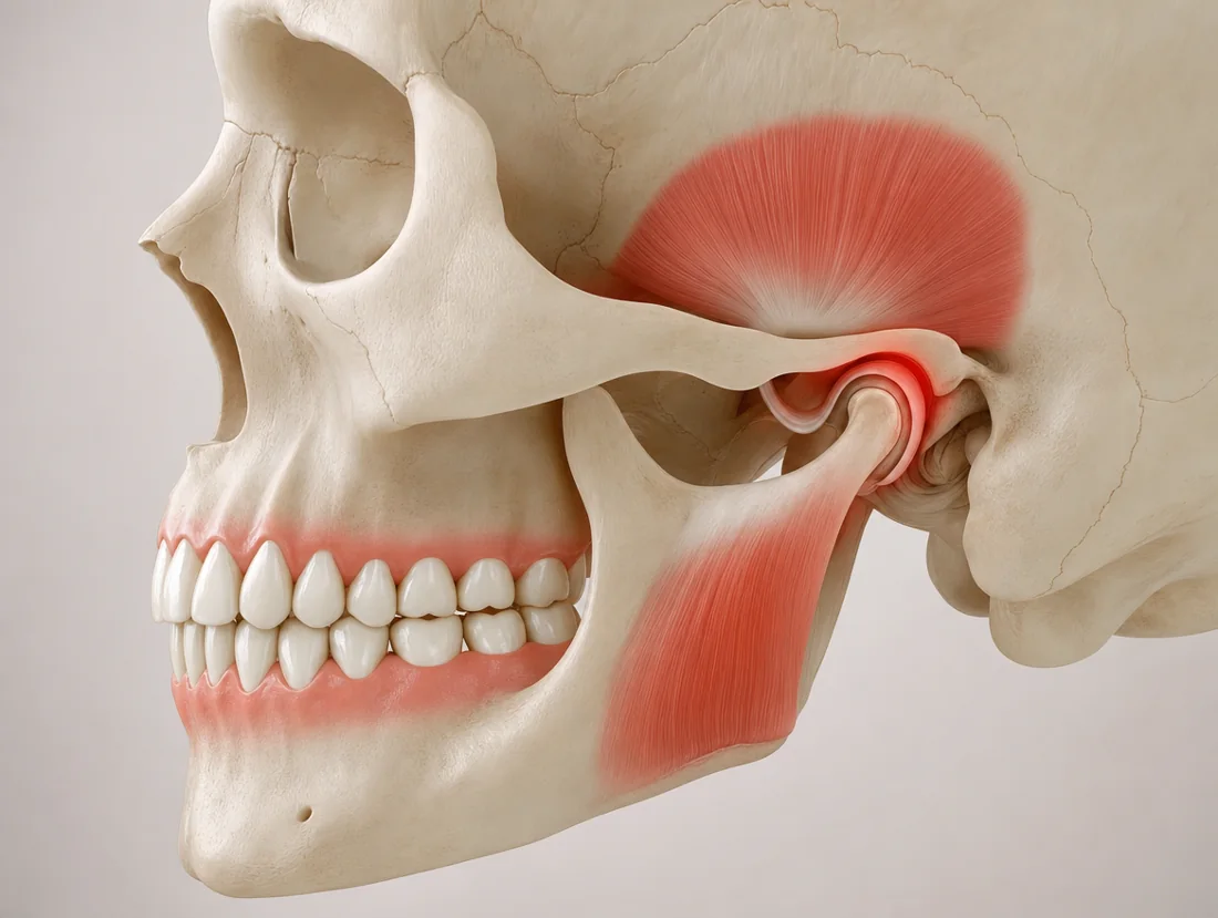 Manage your daily habits so the jaw joint and chewing muscles are not strained.
