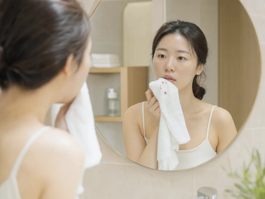 피가 날 수 있어요