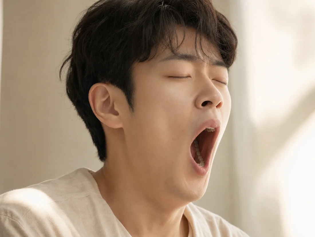 Do not open your mouth wide