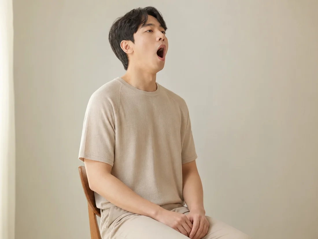 Stretch your jaw from time to time